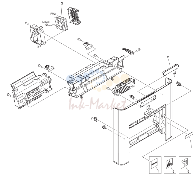 4. FM3-1360-000 1 1 FRONT COVER ASSEMBLY
