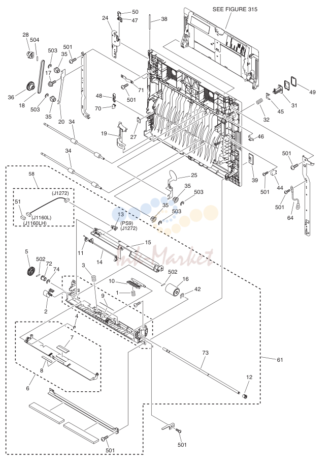 12. FM3-4151-000 1 RIGHT DOOR ASSEMBLY SEE NOTE 1