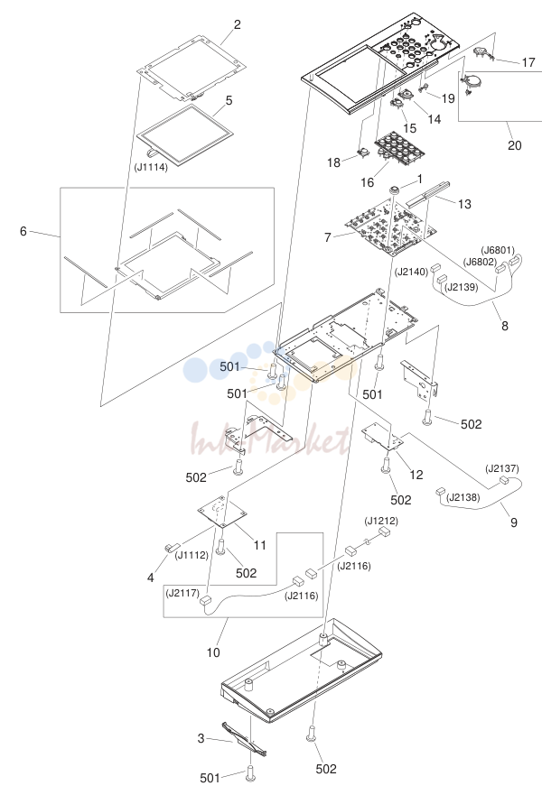 12. FM2-0238-000 1 CONTROL PANEL ASSEMBLY ENGLISH JGX,KNE,KNF