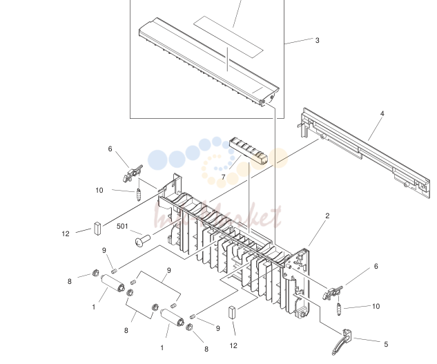 15. FM2-0131-000 1 RIGHT LOWER DOOR ASSEMBLY
