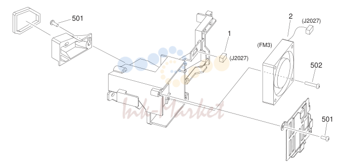 16. FM2-0084-000 1 ITB COOLING FAN ASSEMBLY
