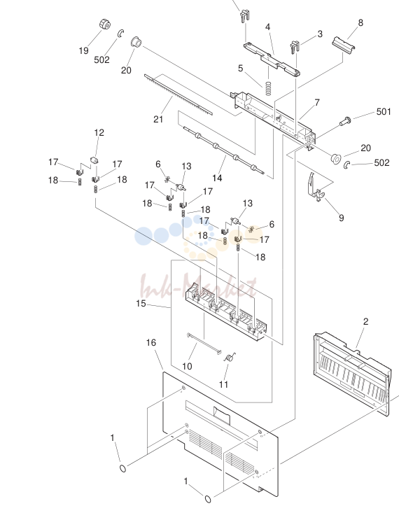 12. FG6-9052-000 1 VERTICAL PATH PANEL ASSEMBLY OLD