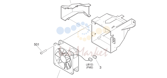 15. FG6-8968-000 1 FIXING EXHAUST FAN ASSEMBLY