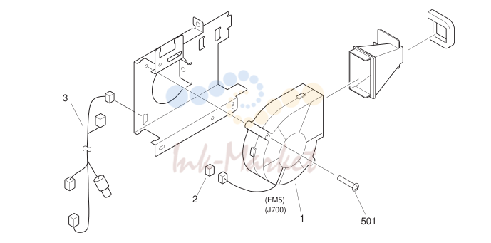17. FG6-9065-000 1 DELIVERY COOLING FAN ASSEMBLY
