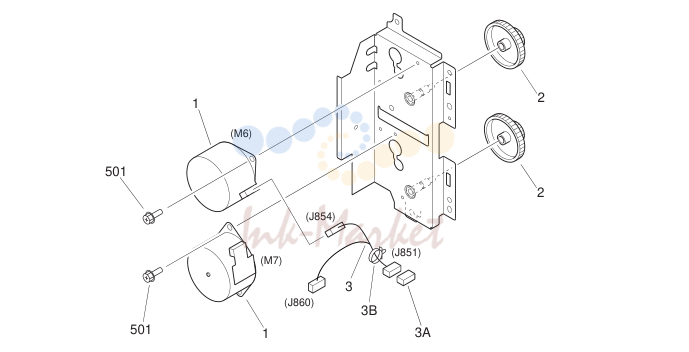 19. FG6-9025-000 1 PICK-UP MOTOR DRIVE ASSEMBLY