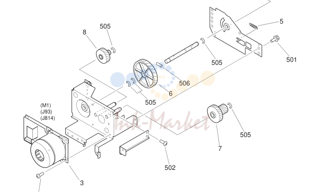 21. FG6-9663-030 1 ITB DRIVE ASSEMBLY