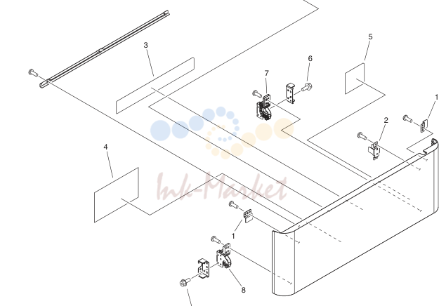 4. FM3-6100-000 1 FRONT COVER ASSEMBLY