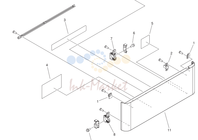 4. FM3-6100-000 1 FRONT COVER ASSEMBLY