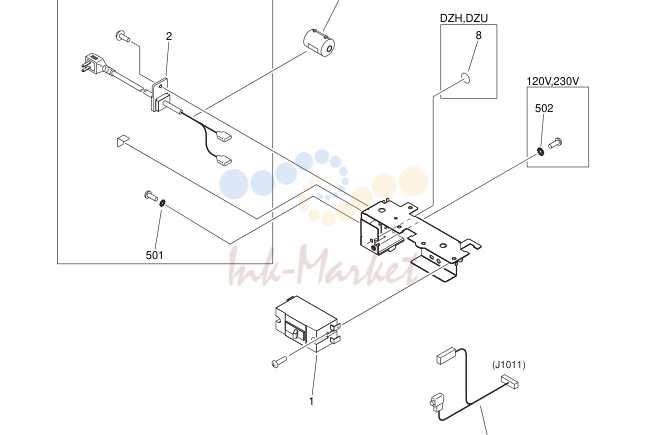 15. FM3-6045-000 1 POWER CORD TERMINAL ASS'Y 100V
