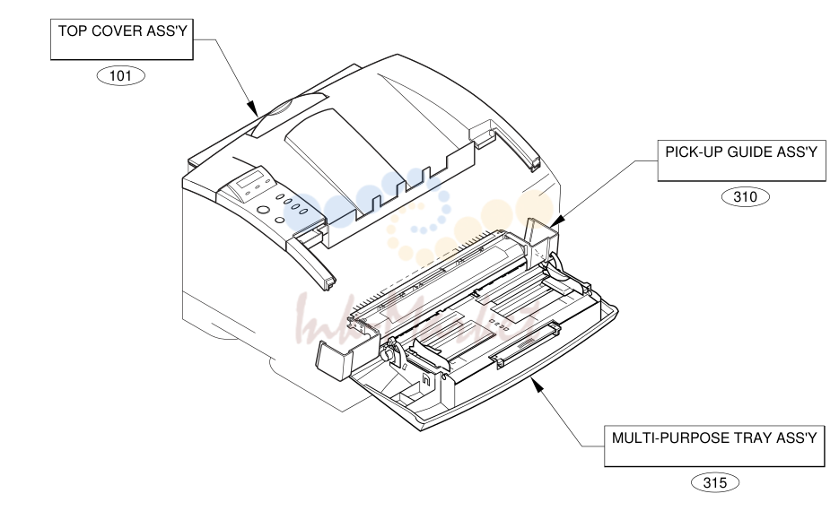 1. ASSEMBLY LOCATION DIAGRAM