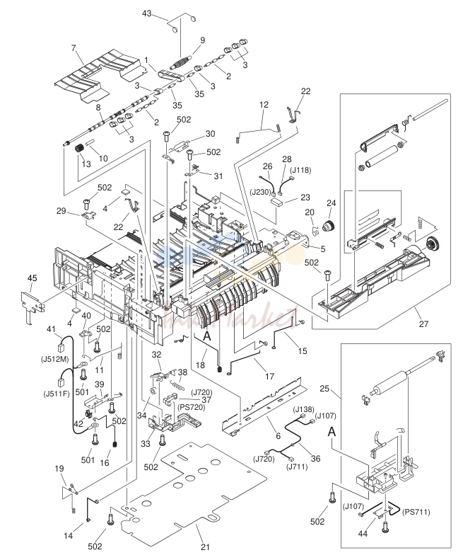 8. NPN RF MIDDLE FRAME ASS'Y