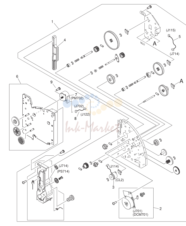 10. RG5-6904-080 1 MAIN DRIVE ASS'Y(LBP2410) LBP2410