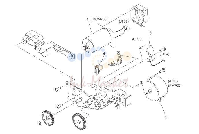 12. RG5-6911-000 1 ROTARY DRIVE ASS'Y LBP2410