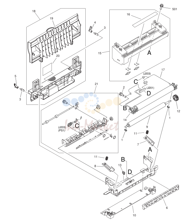 18. RG5-7413-000 1 FIXING ASS'Y(LBP2410) 100V