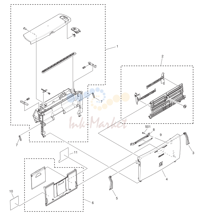 4. FM3-3592-000 1 CARTRIDGE DOOR ASS'Y LBP3310 LXMA