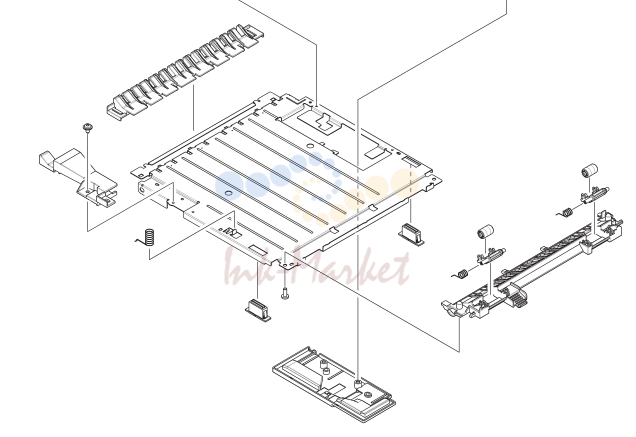 10. RM1-4258-000 1 DUPLEXING PAPER FEED ASS'Y