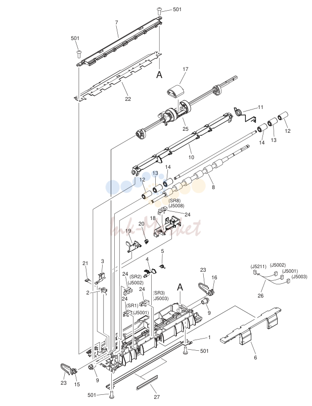 9. RM1-1928-000 1 PAPER PICK-UP FEEDER ASS'Y