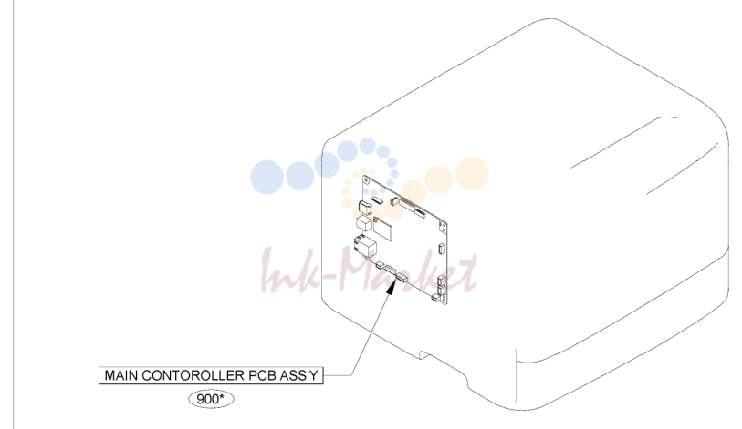 2. Figure A1A ASSEMBLY LOCATION DIAGRAM (LBP253 SERIES)