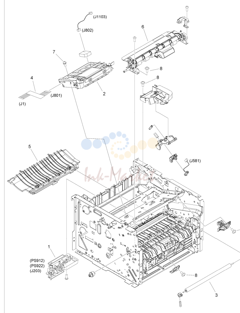7. Figure 103 INTERNAL COMPONENTS 3
