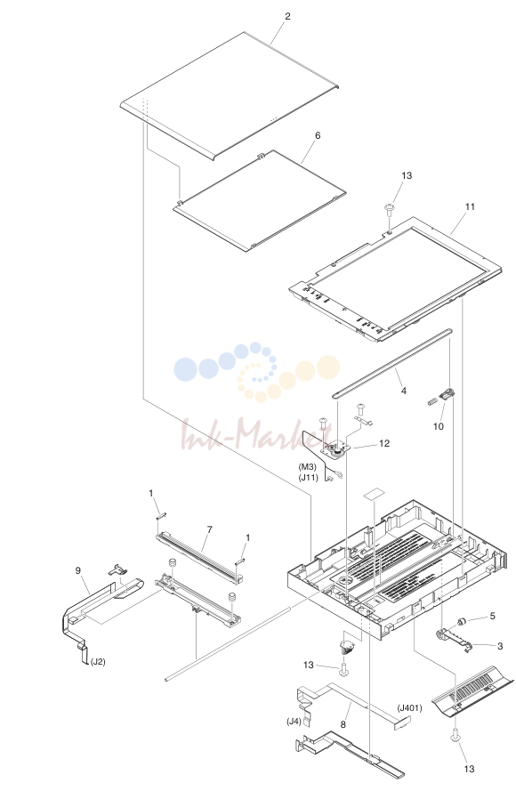 7. FM0-0550-000 1 READER ASSEMBLY