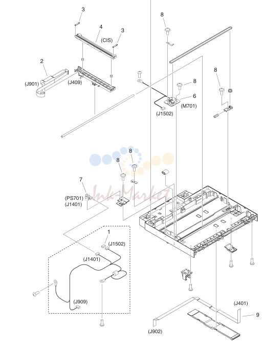 15. FM4-6601-000 1 READER ASSEMBLY MF5900 Series