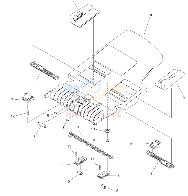 8. NPN RF DOCUMENT TRAY ASSEMBLY