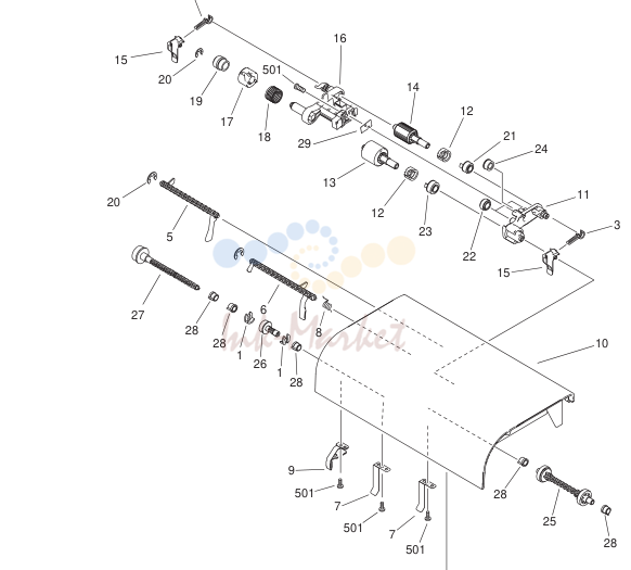 9. FM2-4969-000 1 OPEN/CLOSE PANEL ASSEMBLY