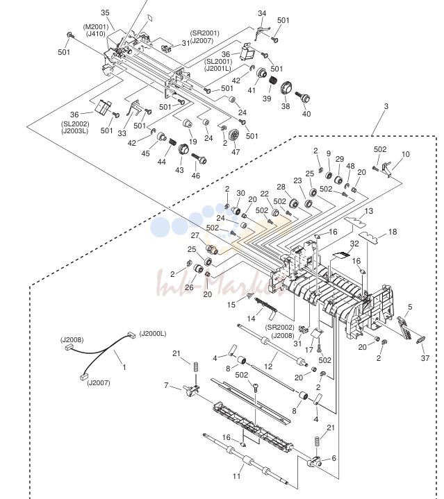 10. NPN RF PAPER FEED ASSEMBLY OLD TYPE