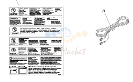 3. Figure 001E ACCESSORIES(FAX model)