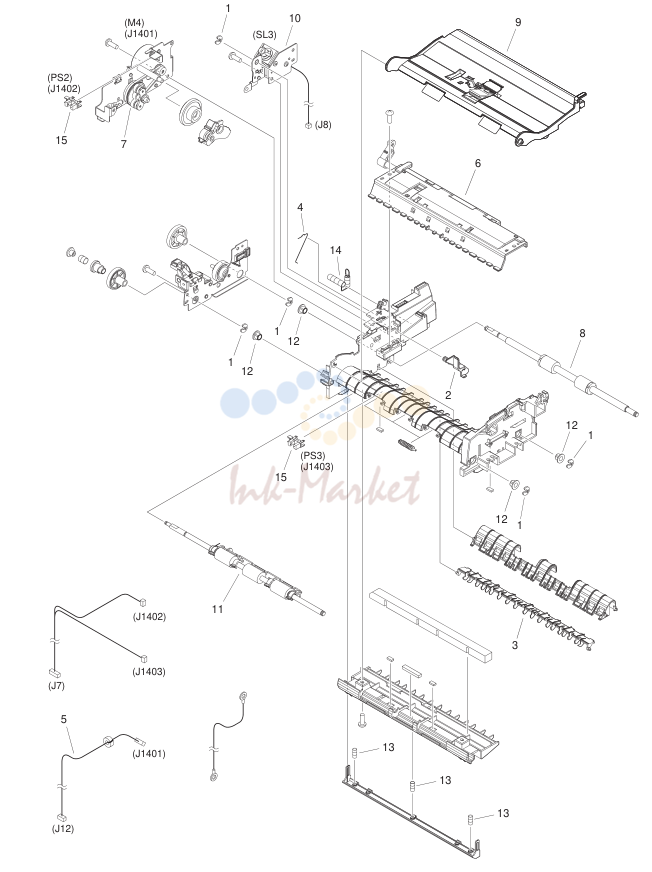 11. FM1-F352-000 1 PAPER FEEDER ASSEMBLY