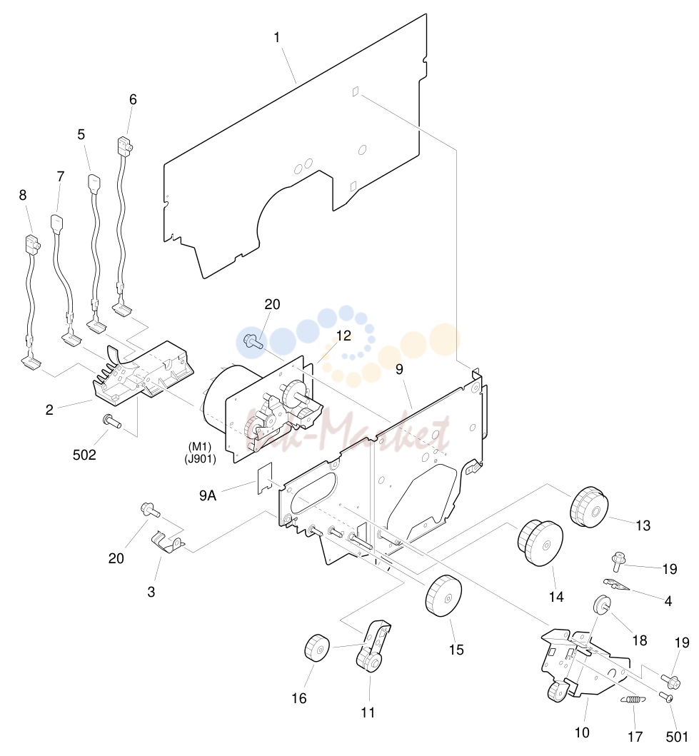 6. FIGURE 230 MAIN DRIVE ASSEMBLY