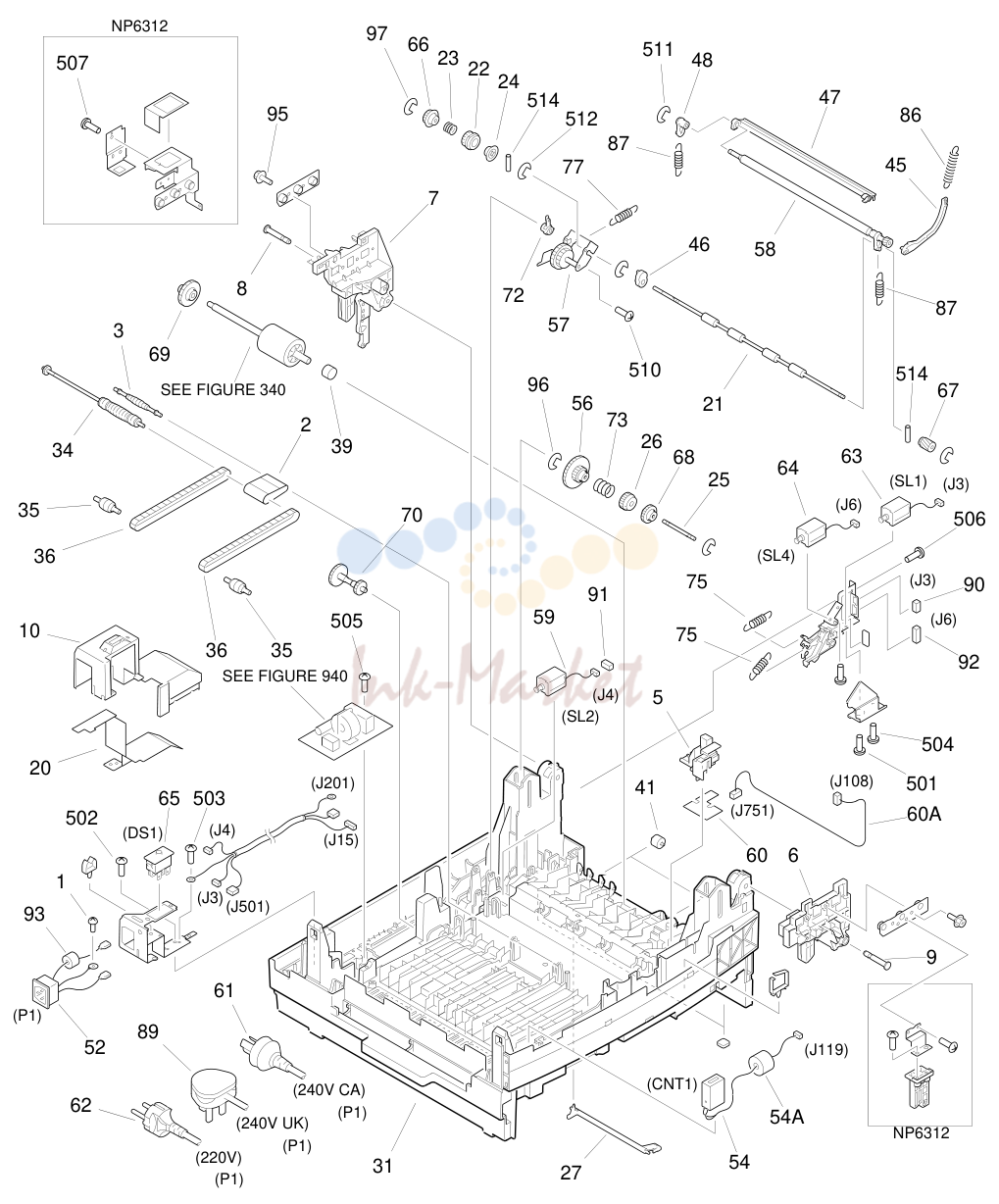 3. FIGURE 102 LOWER MAIN BODY(1/2)