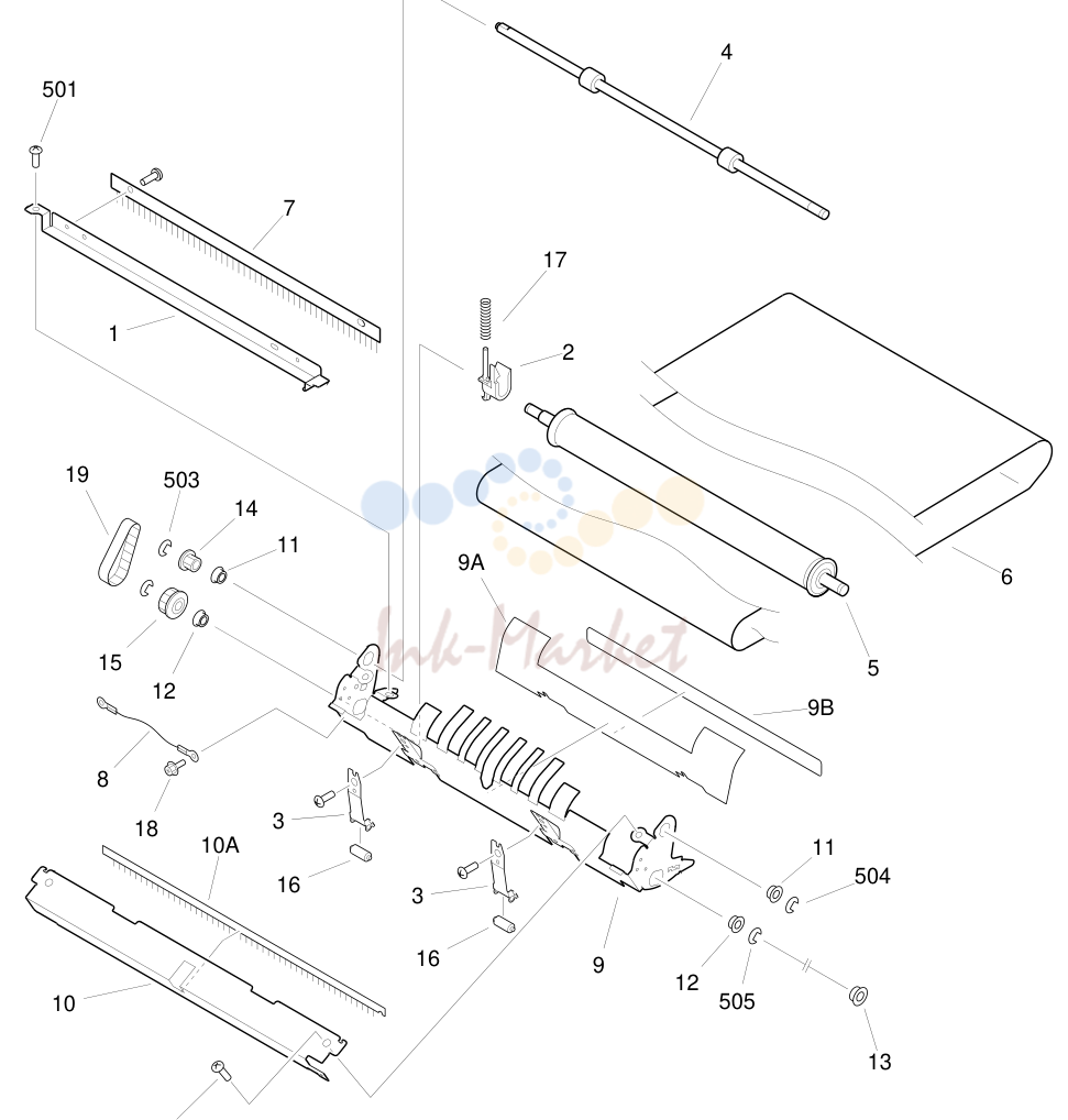 9. FIGURE 355 ADF DELIVERY ASSEMBLY (NP6312)
