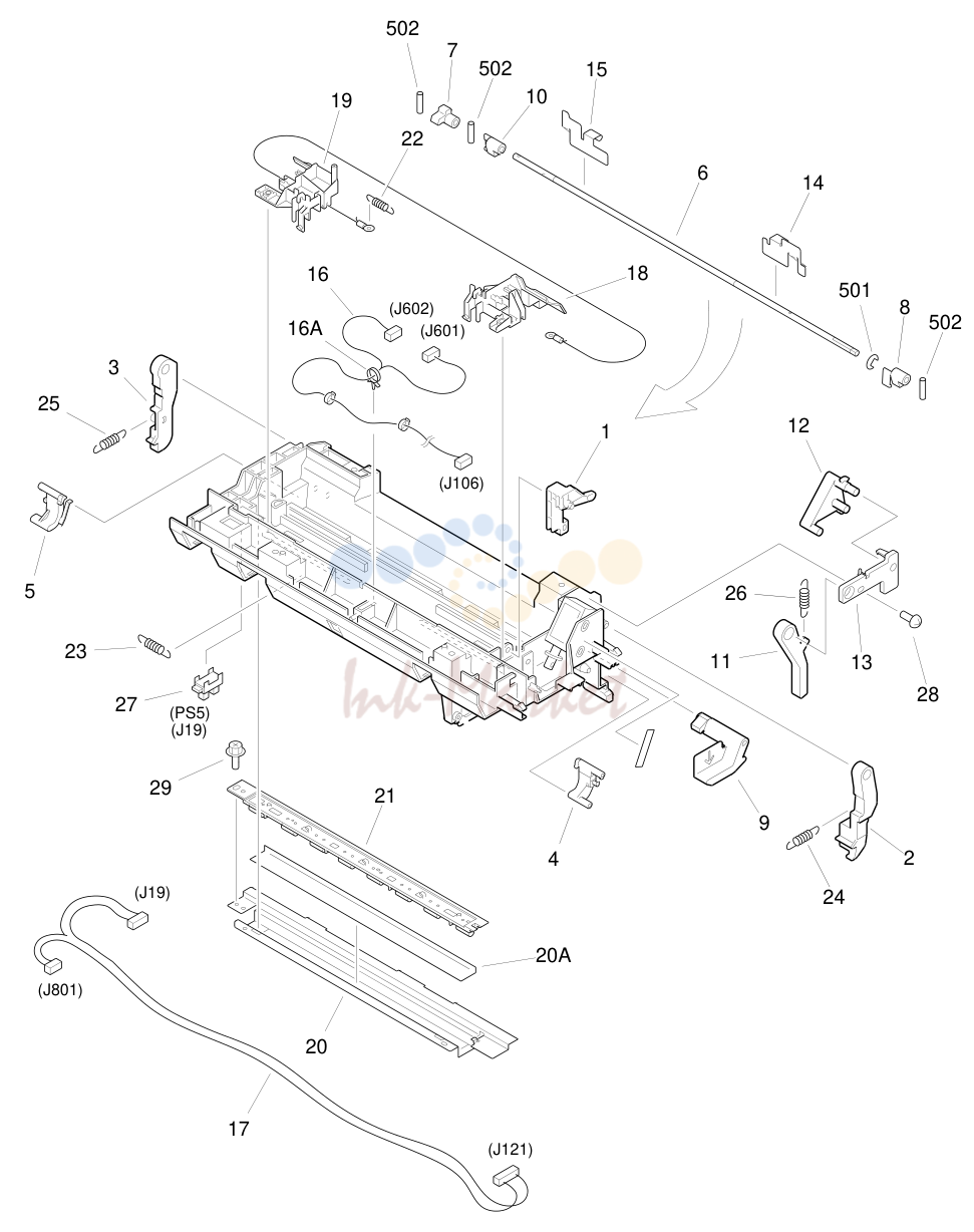 11. FIGURE 450 BLANK EXPOSURE LAMP ASSEMBLY