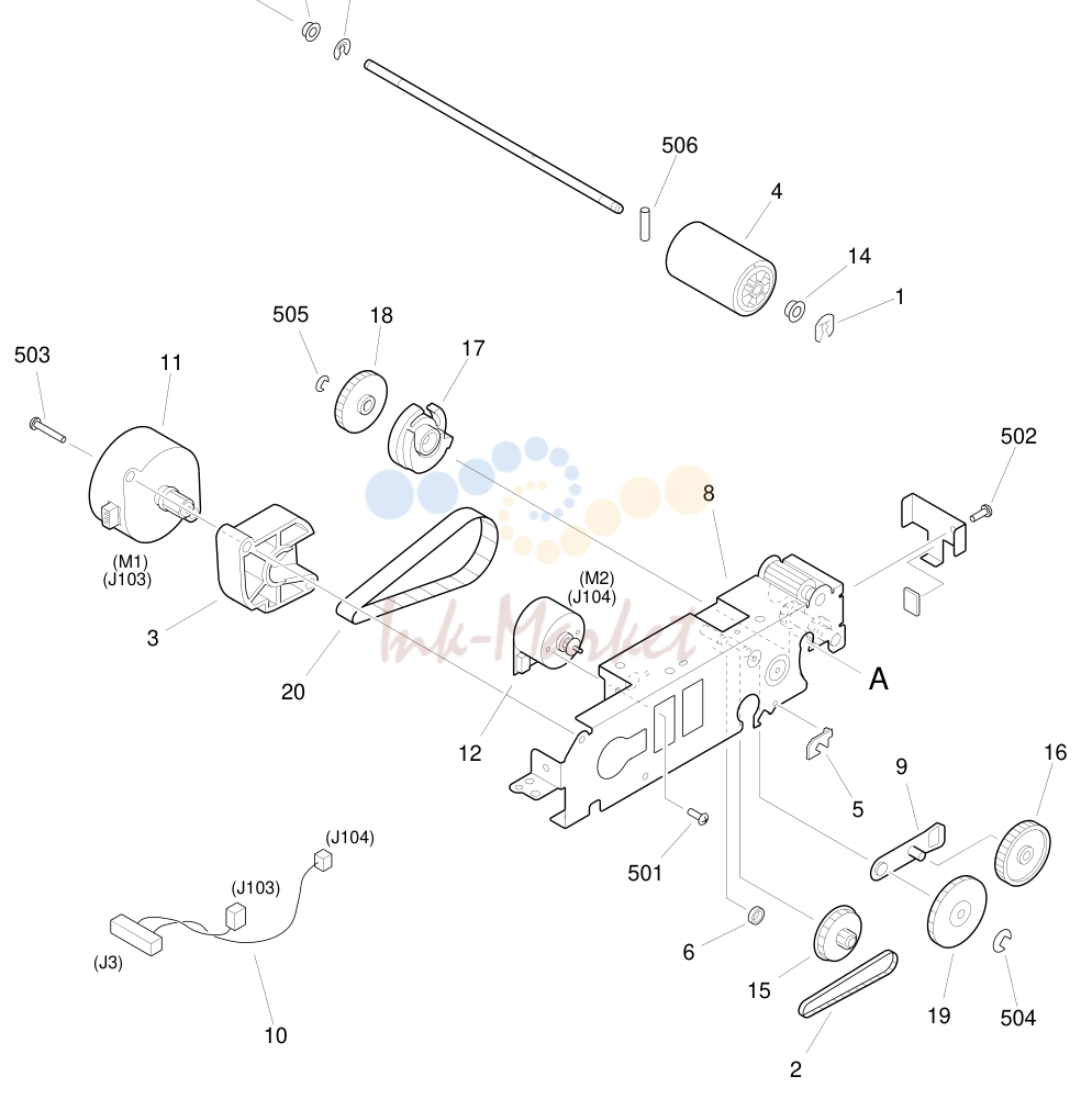 7. FIGURE 290 ADF DRIVE ASSEMBLY (NP6312)