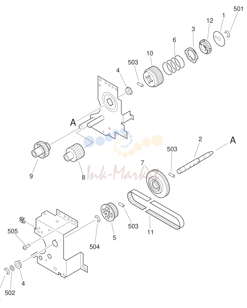 11. DRUM DRIVE ASSEMBLY