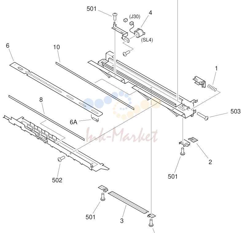 16. BLANK EXPOSURE LAMP ASSEMBLY