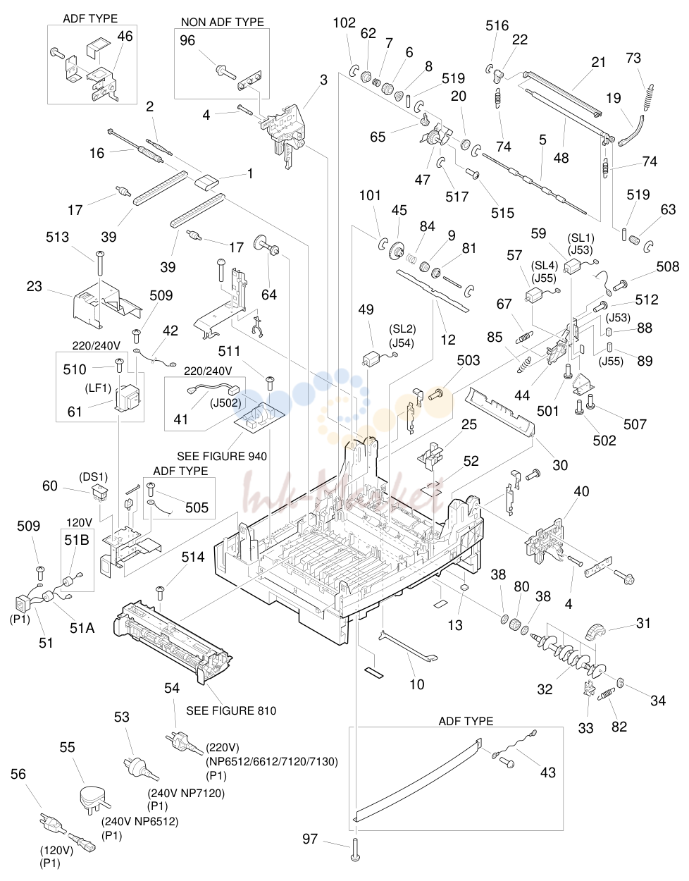 3. FIGURE 102 LOWER MAIN BODY(1/2)