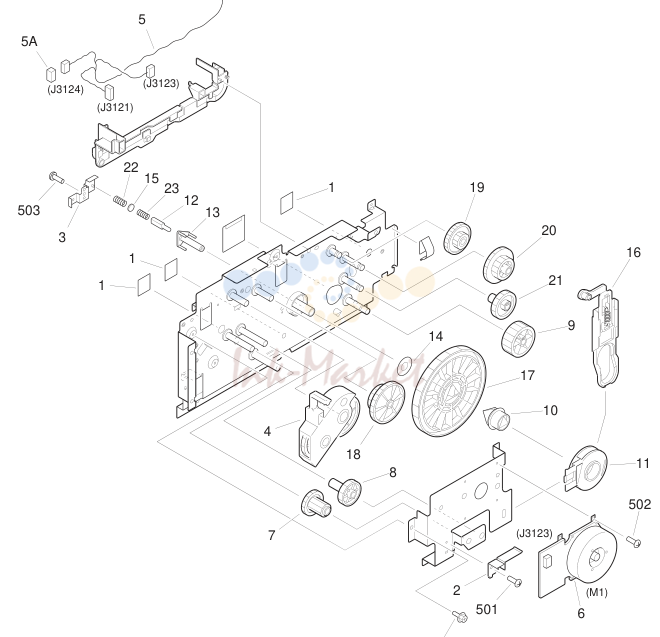 12. FG6-7923-000 1 MAIN DRIVE ASSEMBLY