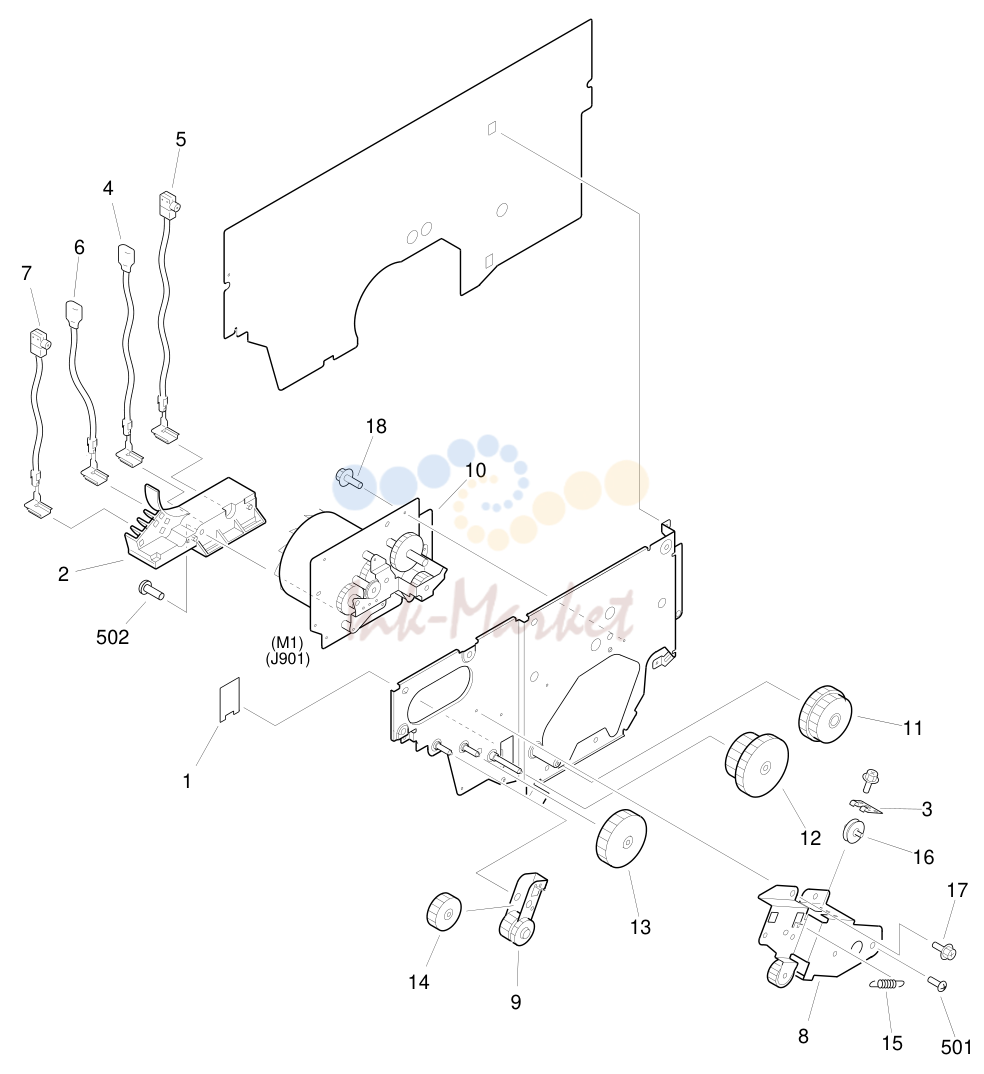5. FIGURE 230 MAIN DRIVE ASSEMBLY