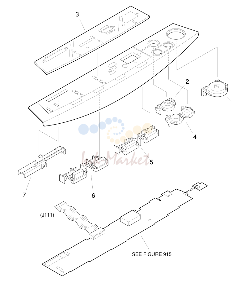 3. FIGURE 130 CONTROL PANEL ASSEMBLY