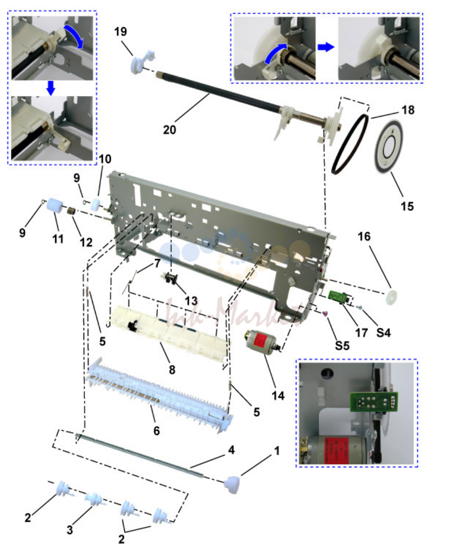 8. FIGURE 11 PAPER FEED & CARRIAGE LIFT PART