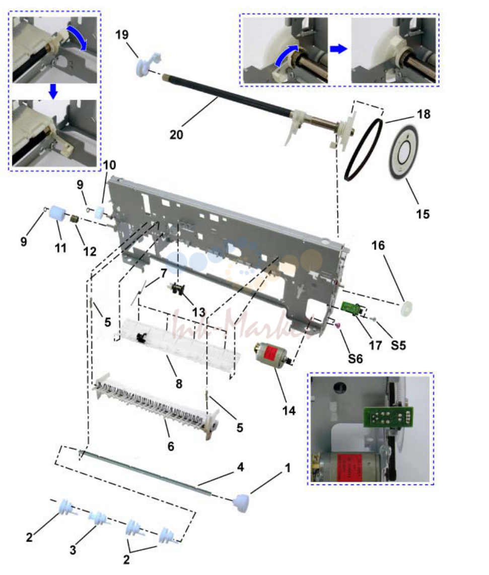 8. FIGURE 11 PAPER FEED & CARRIAGE LIFT PART (cid:14967)