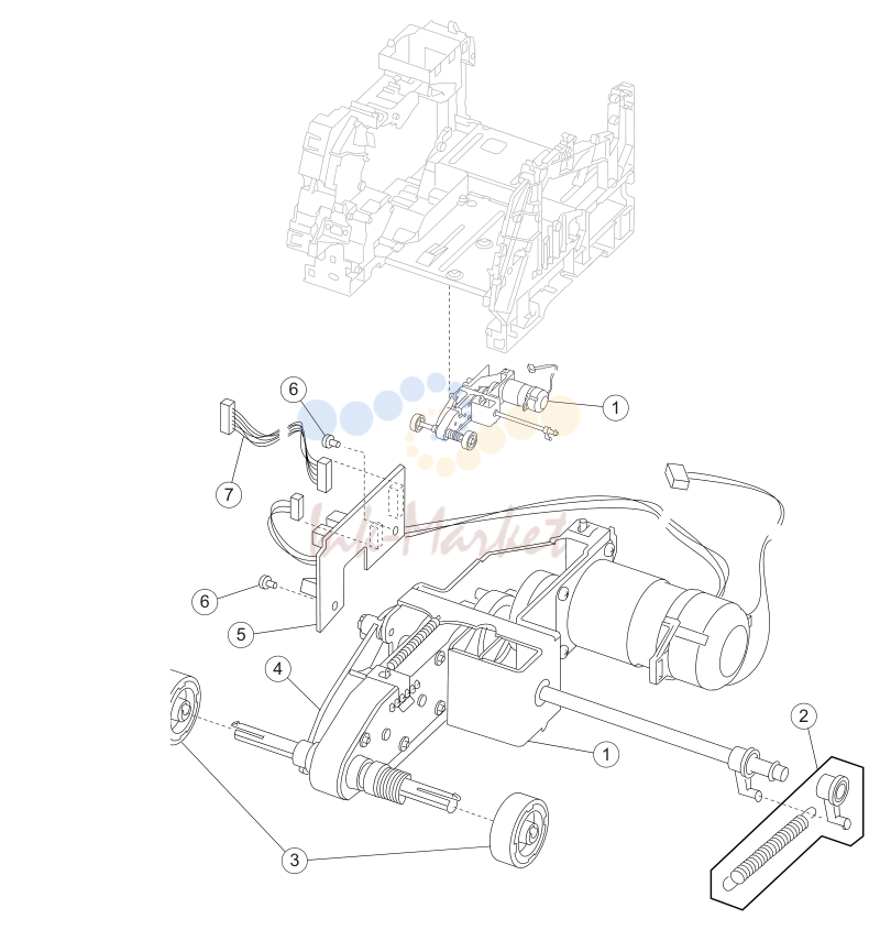6. Assembly 6: Paper feed-autocompensator