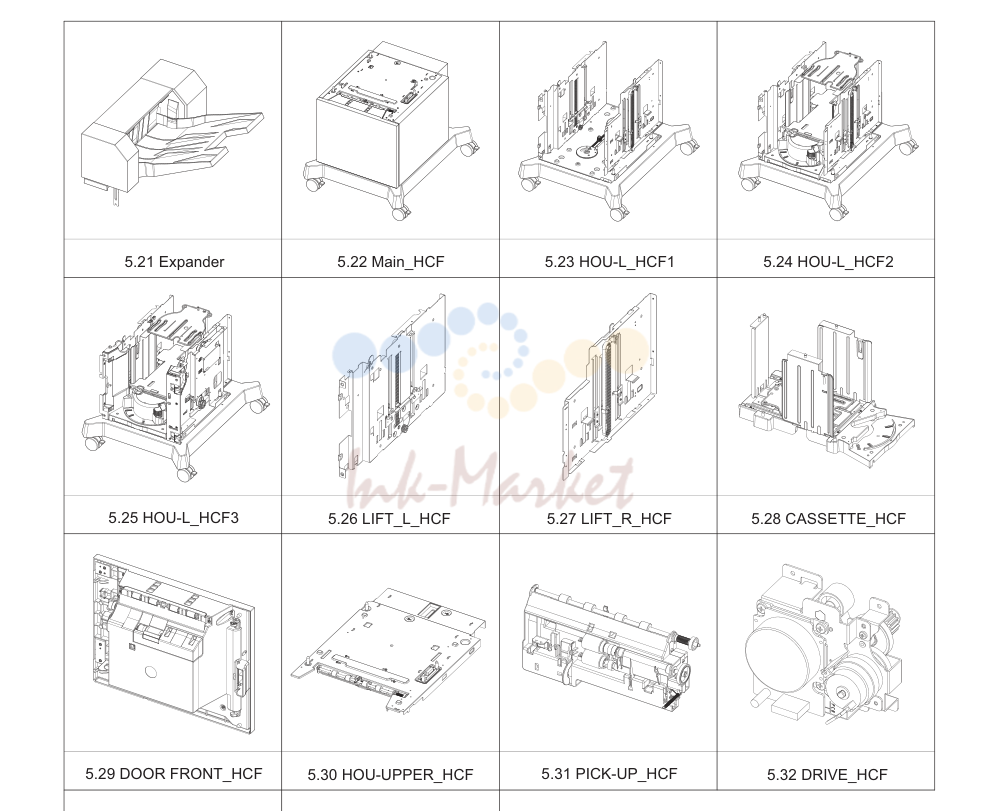 1. ExplodedView and Parts list