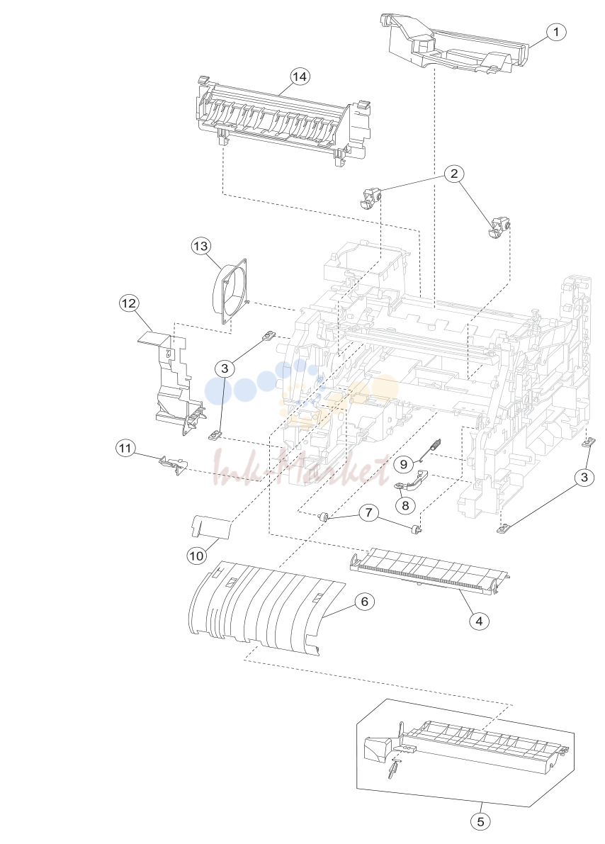 4. Assembly 4: Media path and ducts