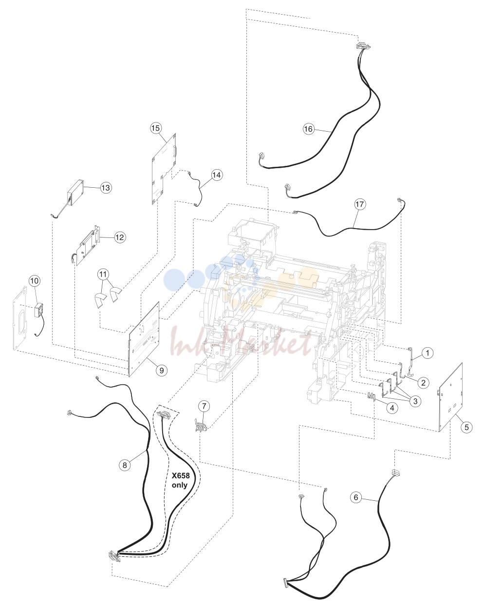 8. Assembly 8: System card, HVPS and scanner controller card assemblies