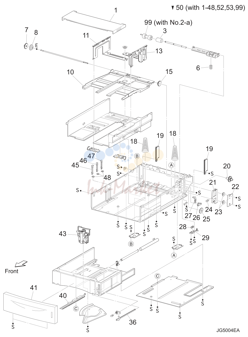 4. C802-OPTI-134 The parts to which no reference number