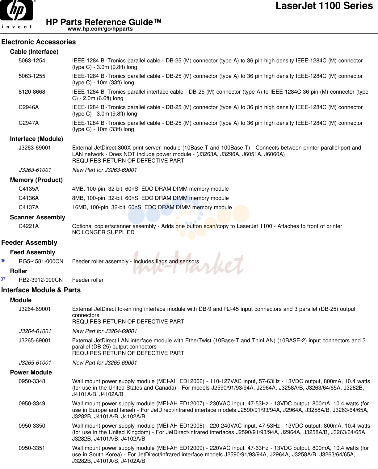 2. LaserJet 1100 Series