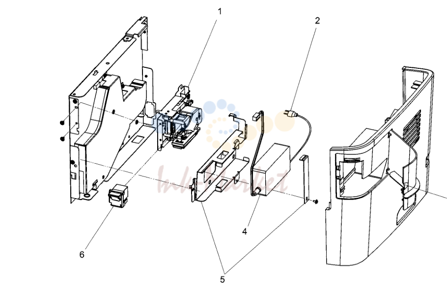 6. Convenience stapler components (HP LJ 3392 only)